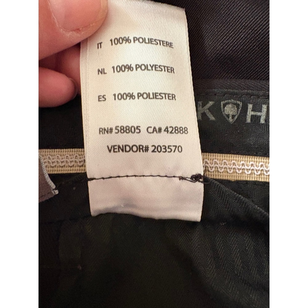 Lot of 2 Oak Hill Easy Stretch Black Flat Front Dress Pants - 44x29.5 - Picture 9 of 10